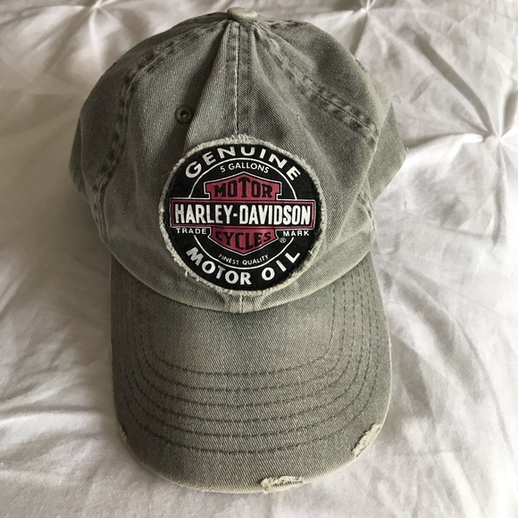 Other - Distressed Harley Davidson hat